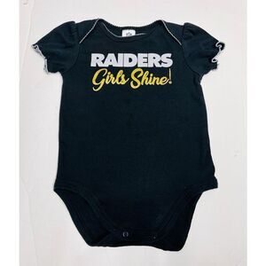 Team Apparel Raiders Bodysuit   Girls Sz 6-12 Months